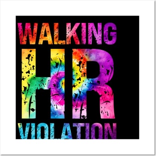 Walking HR Violation Posters and Art